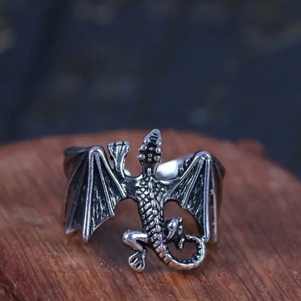 Old World Dragon Ring - Adjustable Fit